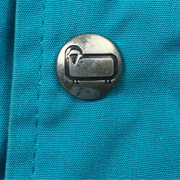 Vintage Woolrich Women’s Teal Wool Lined Hooded Parka Jacket Coat Made In USA M - Picture 6 of 13